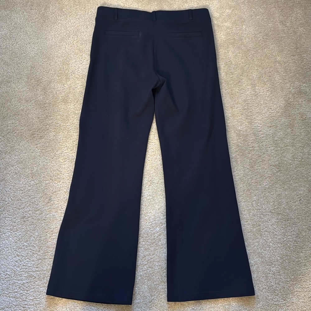 Betabrand Classic Dress Pant Yoga Pants Bootcut EUC Size M Short in Dark Navy - Picture 2 of 8